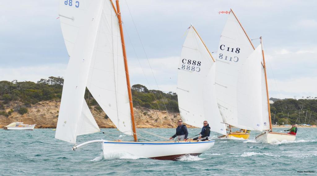 Wagtail leading Sorrento and Mystify to the first mark © Rod Martin